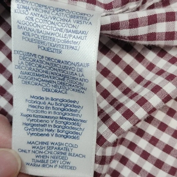 Chaps slim fit men's long sleeved button down shirt size medium - Picture 7 of 12